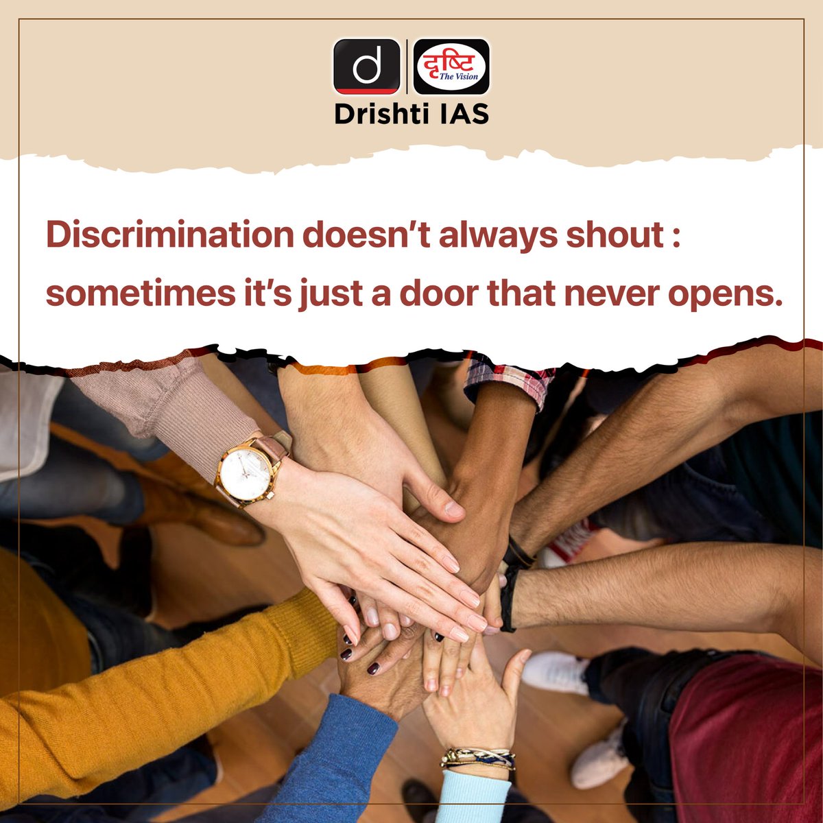drishtiiaseng's tweet image. Discrimination isn’t always loud, sometimes it’s just a closed door.

This Zero Discrimination Day,  let’s choose dignity, fairness, and inclusion.

Stand together. Act together.

#ZeroDiscriminationDay #WeStandTogether #InclusionForAll #EqualityForAll  #EndDiscrimination