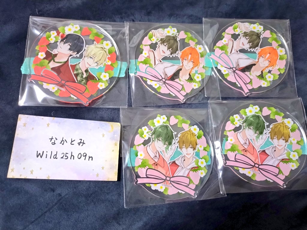 ツキウタ。東京タワーコラボ 【譲】 アクリルコースター 黒年中、白年