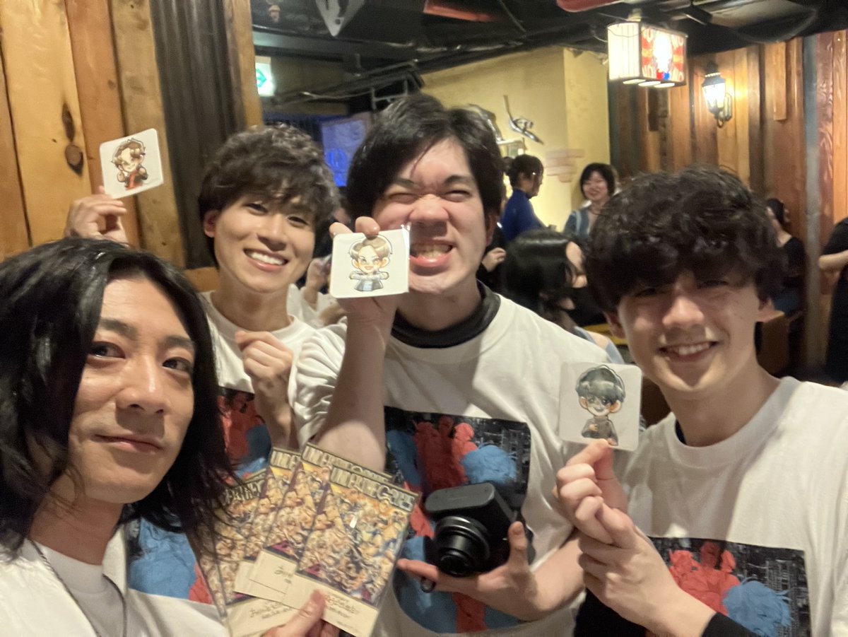 遅ればせながら #アンダーザジー2025 アフターパーティー終了しました！！
ただただ楽しかった✨️
ほんまに同窓会みたいな瞬間でした😄
ドリンクもフードも差し入れもありがとうございました！！！めっちゃ嬉しかったです✨️✨️
ちなみに僕の推しキャストは［トンボ］の修平さん！！！
#南高最強