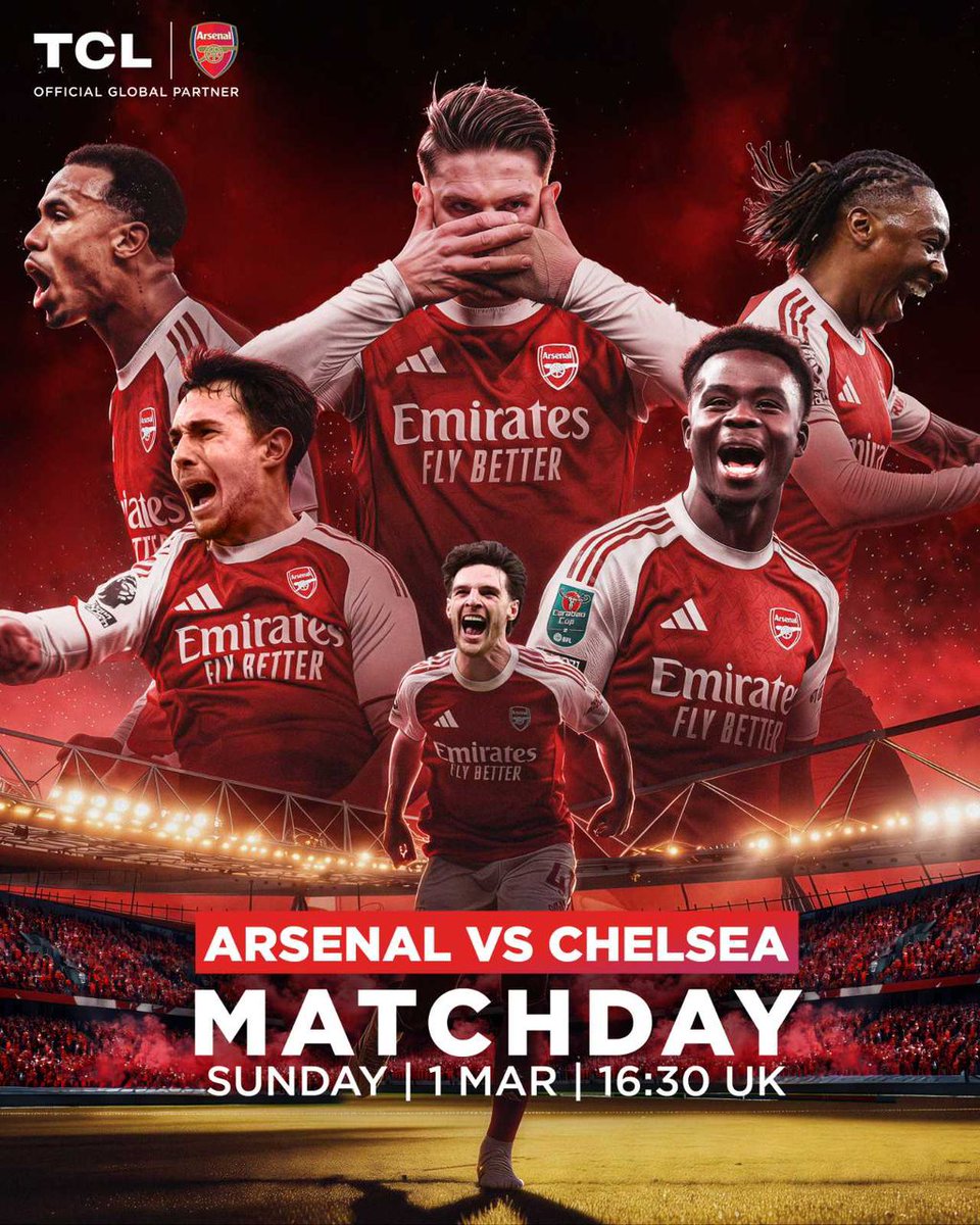 ghana_tcl's tweet image. Big rivalry. Big atmosphere. Big screen.

Arsenal take on Chelsea in a London showdown, where every pass, every save and every goal could decide the night. Drop your score prediction below. 🔴⚪

#TCLxArsenal #Matchday #InspireGreatness