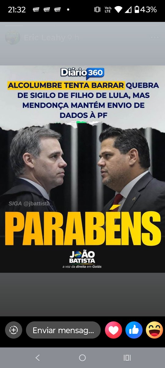 Fora Alcolumbre Rabo preso com o STF