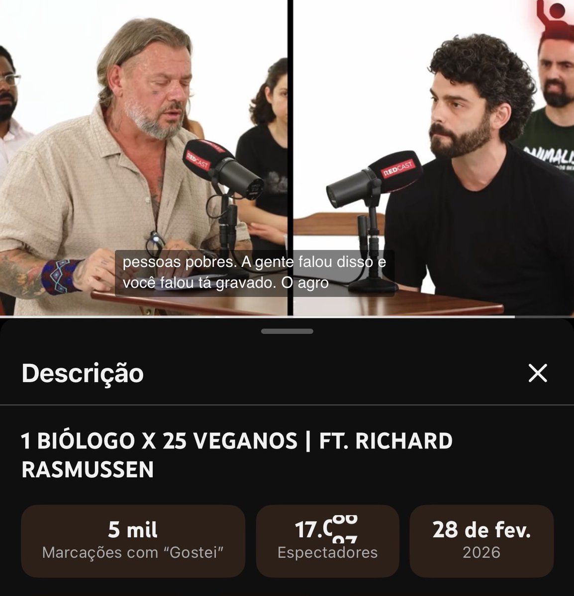 17K ao vivo, será que esse conteúdo foi aprovado como foda?