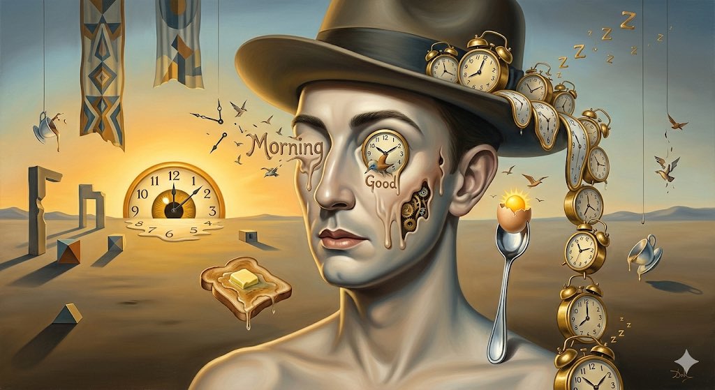 🌅 GOOD MORNING! 💜🖤

Wake up and grab that morning bread… or let the clocks do it for you! 🍞☕️
Melting faces aside, what’s your go-to move to kickstart a perfect morning? And… how many times do you hit snooze? 😉

Drop your answers below and let’s make every moment count