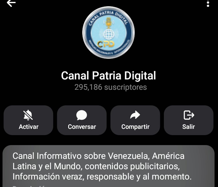 Esta cuenta de Telegram hay que empezar a darle lo suyo