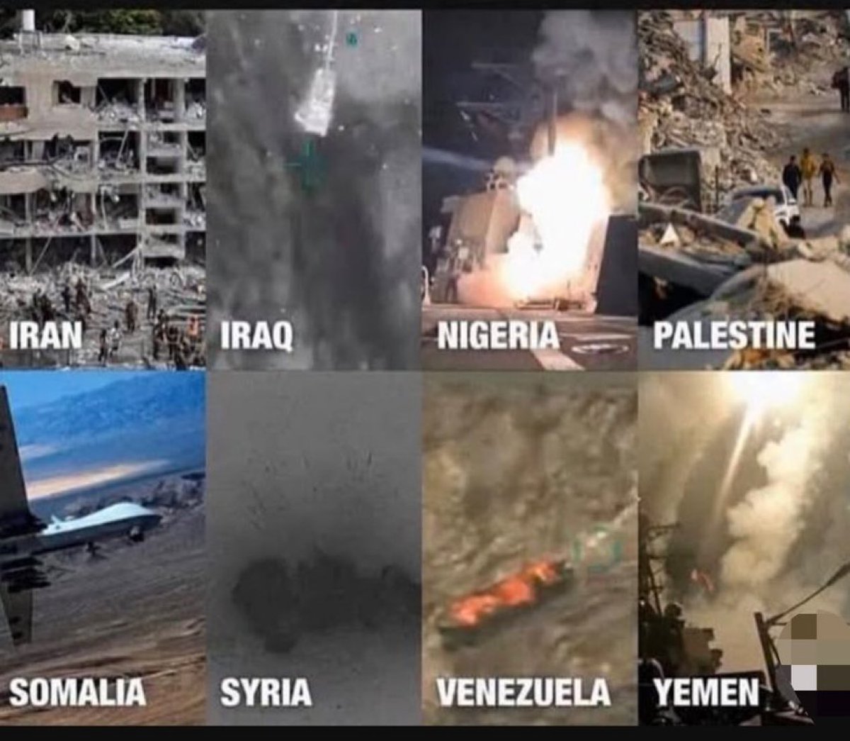 DONALD TRUMP BECOMES FIRST PRESIDENT TO BOMB 8 COUNTRIES IN 1 YEAR