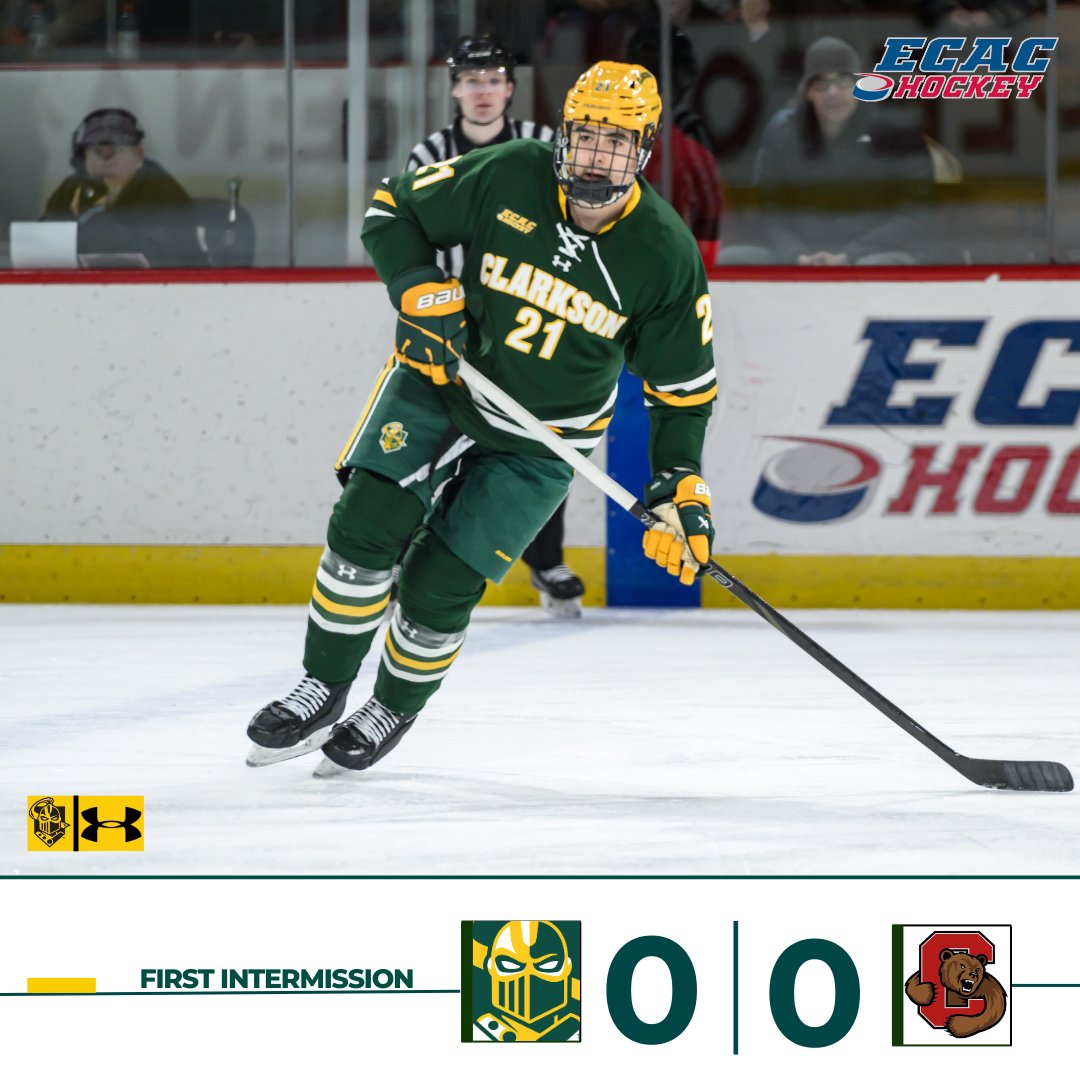 ClarksonMHockey's tweet photo. Scoreless after one! #letsgotech https://t.co/Iaf302OxpB