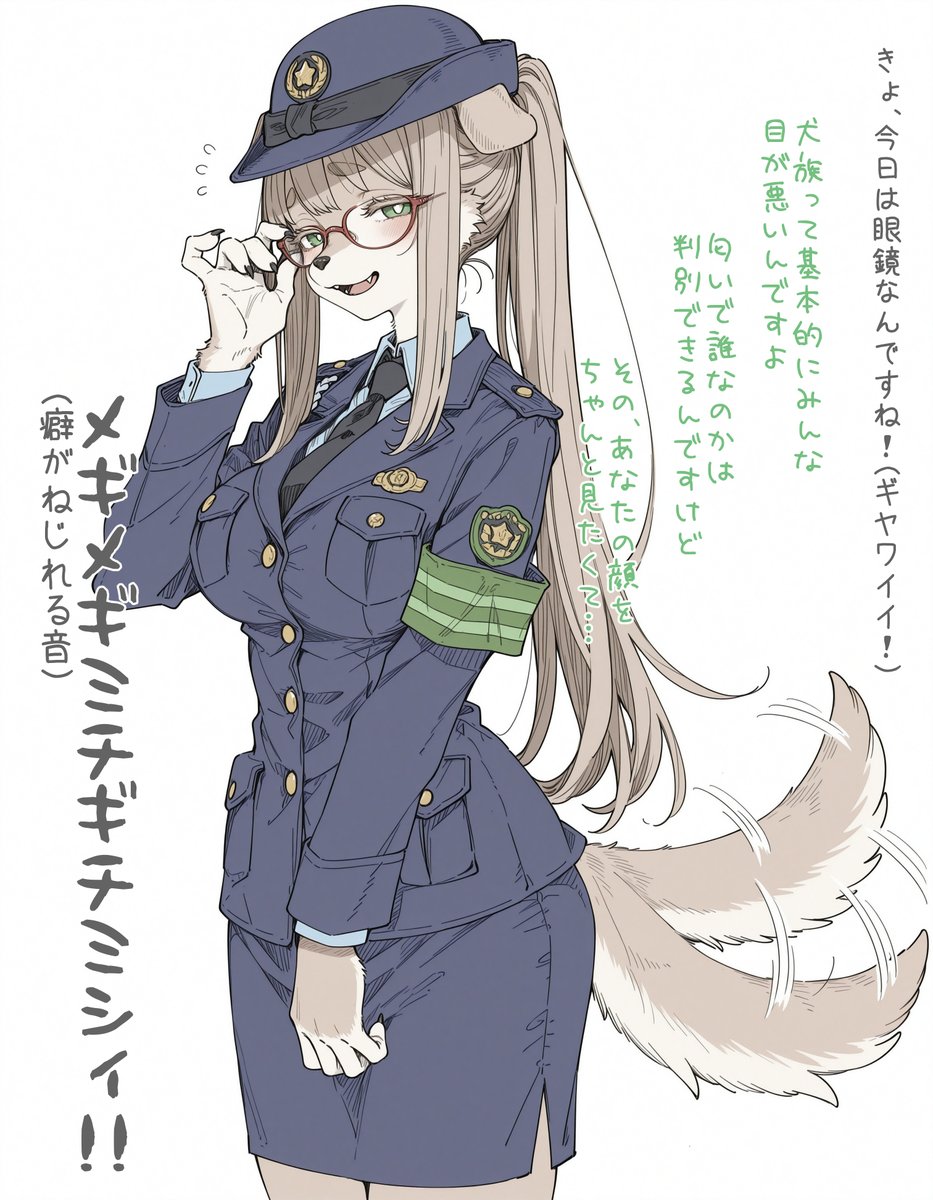 メガネを掛けてきた犬のおまわりさん
x.com/wanwan_majin5/…