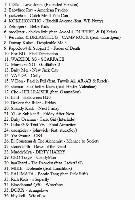 junkiesRpeople's tweet photo. got bored and decided to program a fictional film festival with the one catch being that i can only choose from films that have rap songs named after them lol 

playlist: https://t.co/uTTwY0iwtZ

Letterboxd list: https://t.co/WDVJeVYO5X https://t.co/HZ04R9G9eh