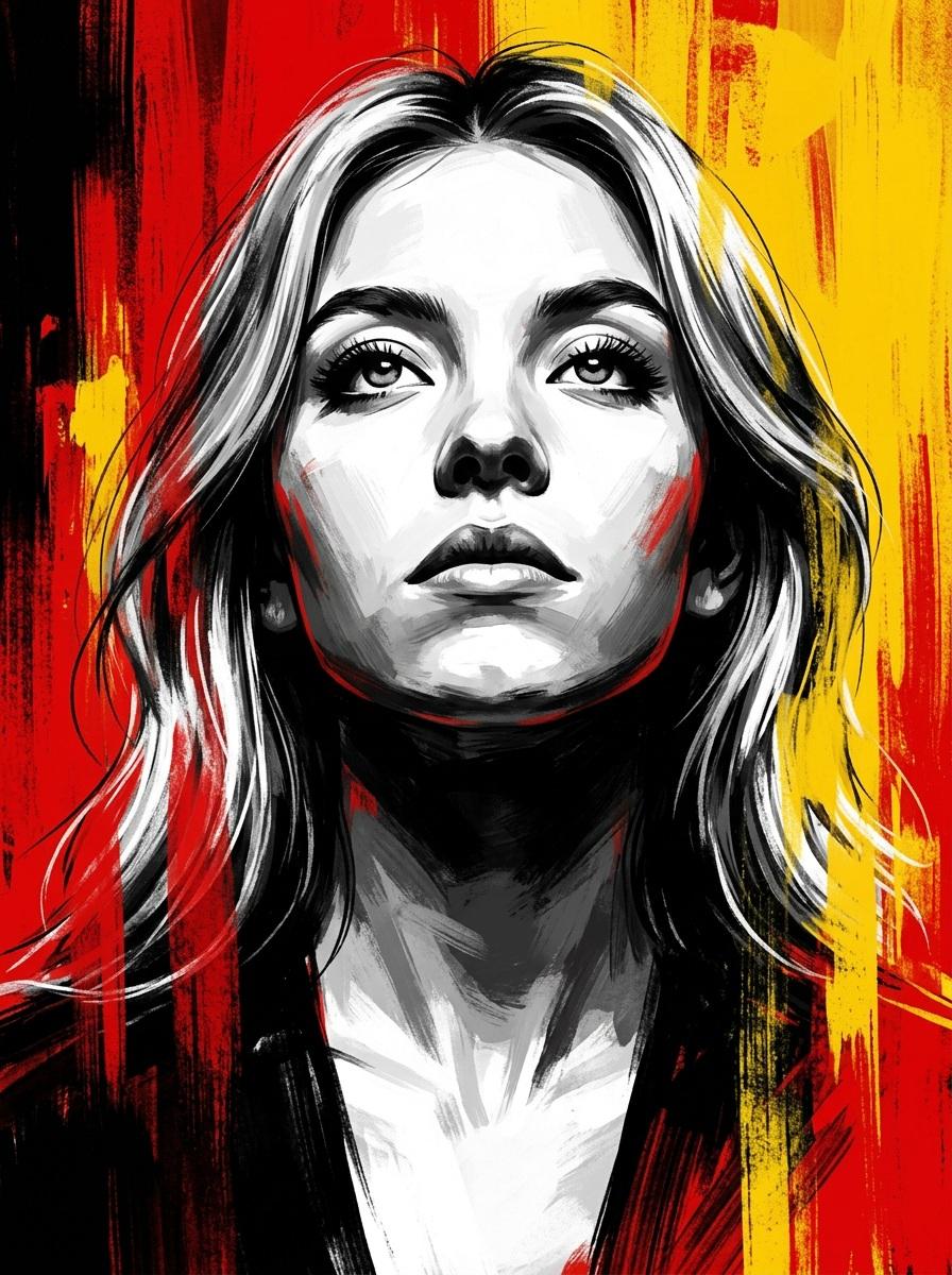 Dramatic Digital Painting Portrait Prompt