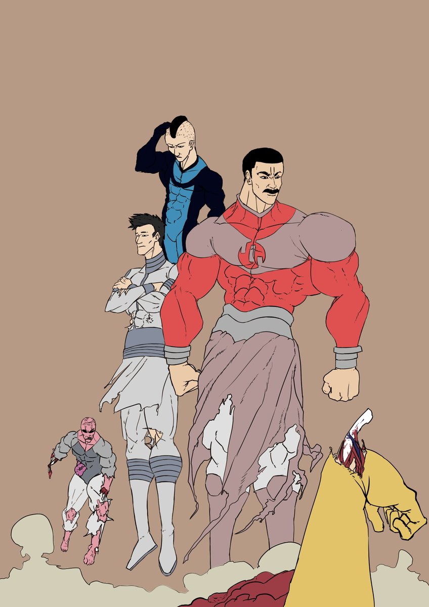 Emperor_Thragg's tweet photo. Now is more like a half way, one with blood and the other one without.
How is it going?

#invincible #thragg #invinciblewar #fanart #emperorthragg #sinistermark #prisonermark #mohawkmark #bringmeinvincible #hello https://t.co/PFNmcNPSH6