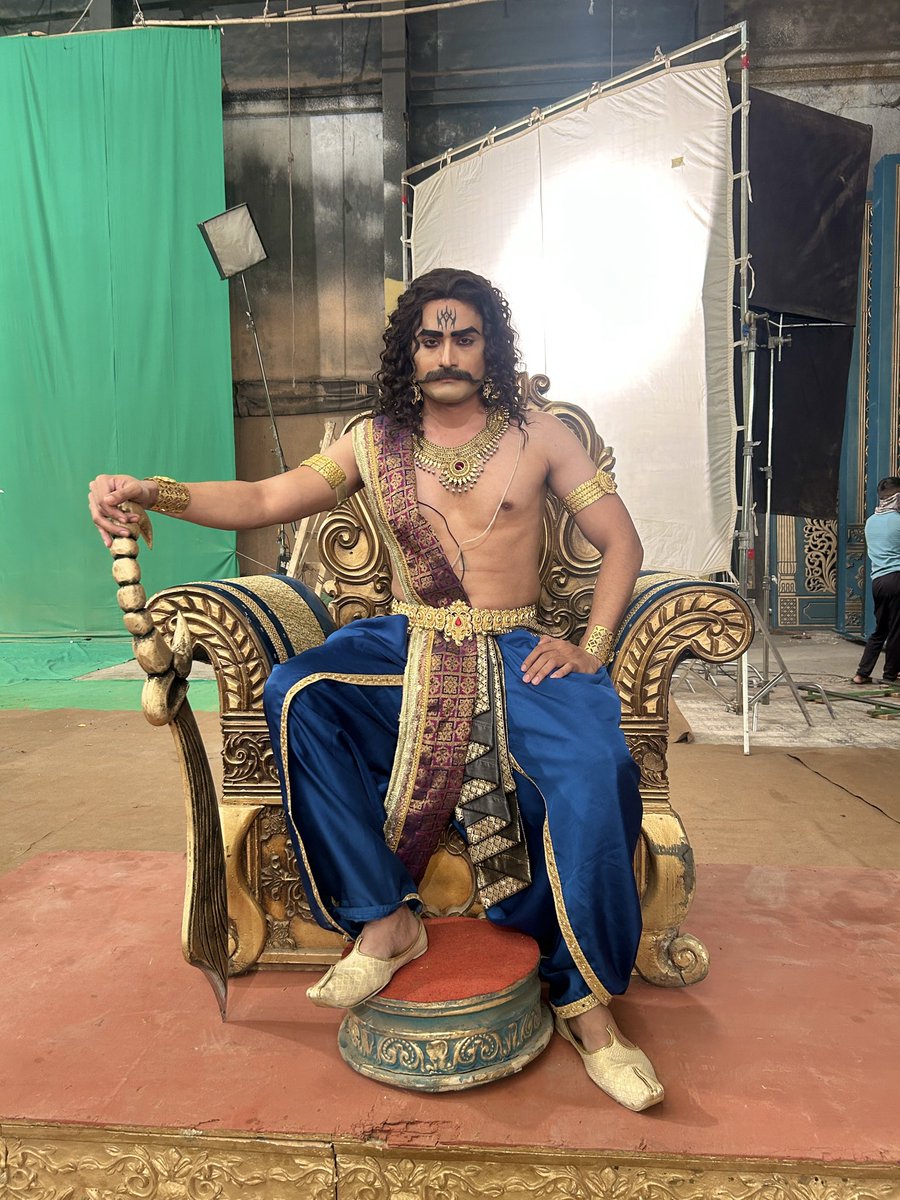 actoratull's tweet photo. Behind the scenes of Ramayan show https://t.co/UHdAgr9f4q