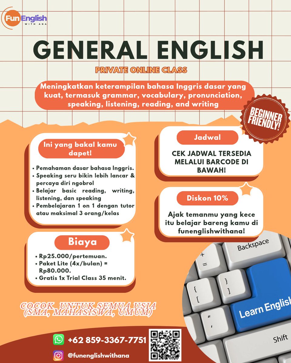 albivalen's tweet photo. Harga terbaru les bahasa Inggris private: https://t.co/PLaoW1PsN9