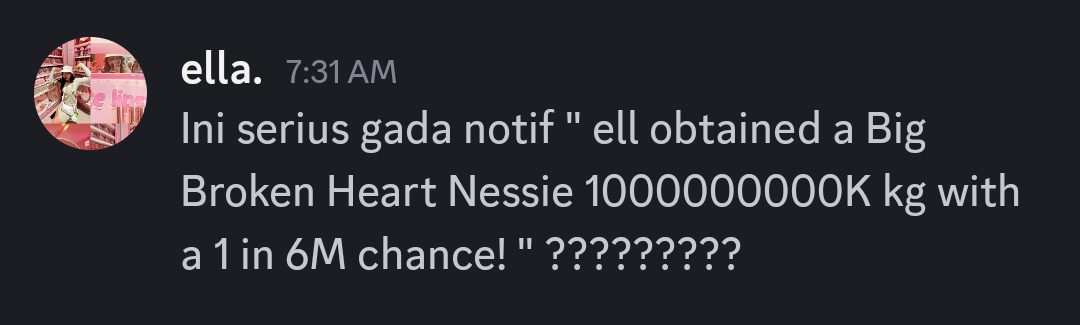 sumpah bangun tidur rasanya sakit hati banget ke talon, aku udah berapa kali mancing x8 tetep aja itu broken heart nessie gak naik2 😭😭