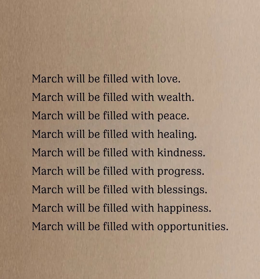 Welcome to the Month of March despite the fact that most Americans are still in the past [February]

Happy New Month Regardless ✨️ ☺️