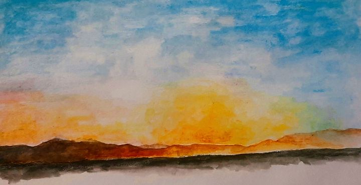 MAHMUODS's tweet photo. Art of the Day! "Watercolor Sunny Desert". Buy at: https://t.co/MibVZ9VSGJ https://t.co/vTfM5JJlAy