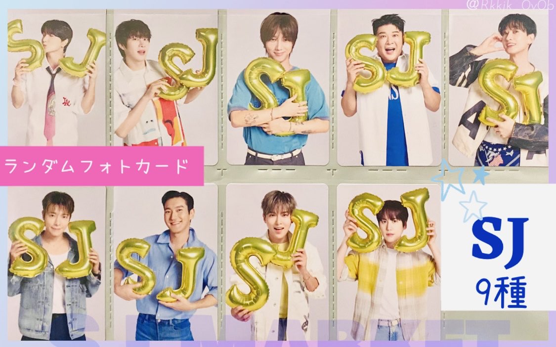 SJマーケット🇯🇵ランダムフォトカード（全18種類）一覧、背景色変更