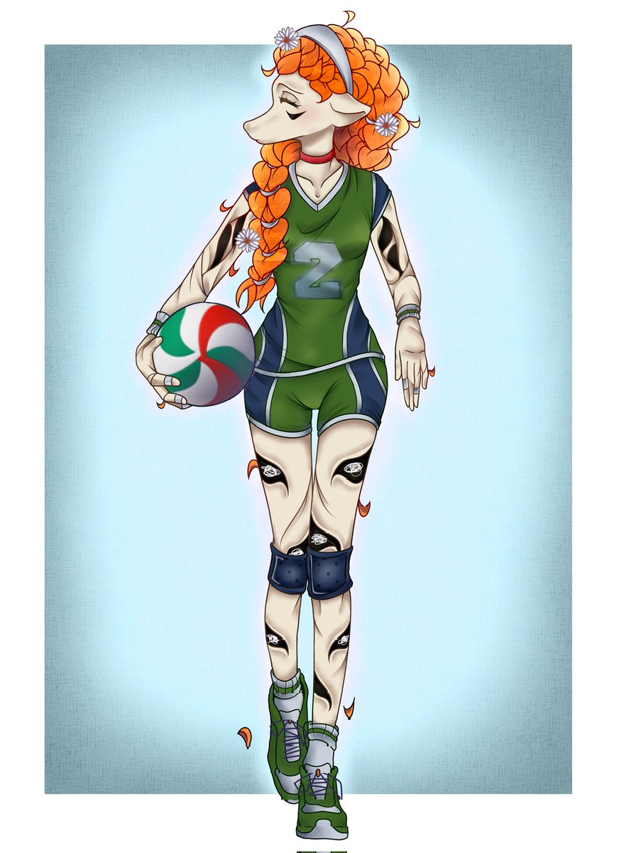 Ivernnator's tweet photo. Ayleen Volleyball Master (?) 
I wanted to create a skin for her to match Dunkmaster Ivern, but I don't really like that skin that much haha.  
Thank you: @Gukari_ 💚🍃🍂. https://t.co/xi0ViFKj4t