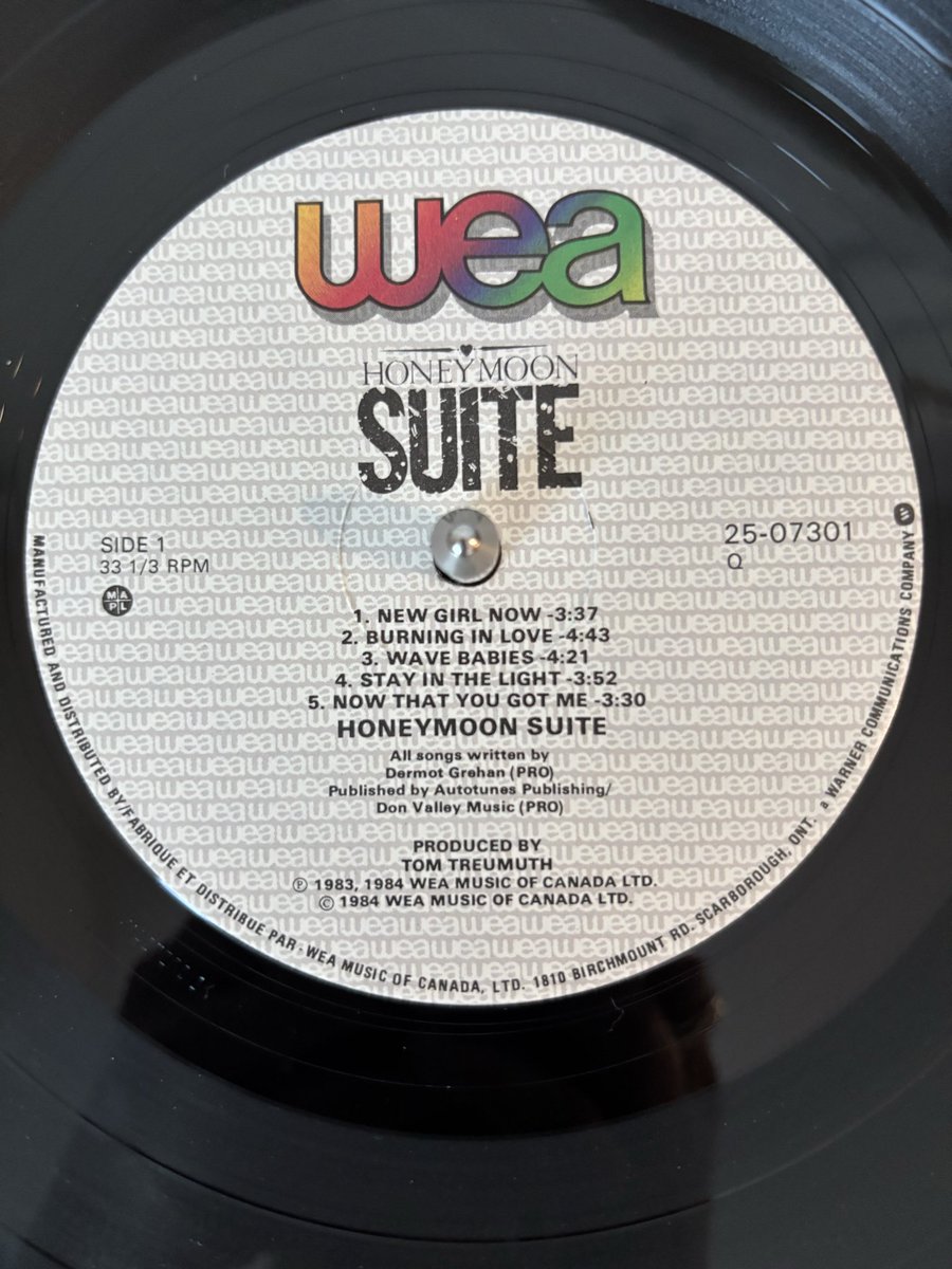 FlipsideVinyl's tweet photo. On the platter… Honeymoon Suite - Honeymoon Suite (1984). Congrats to @pdupuis - today’s Name That Tune king! 🇨🇦 https://t.co/aTTHT8L6jM