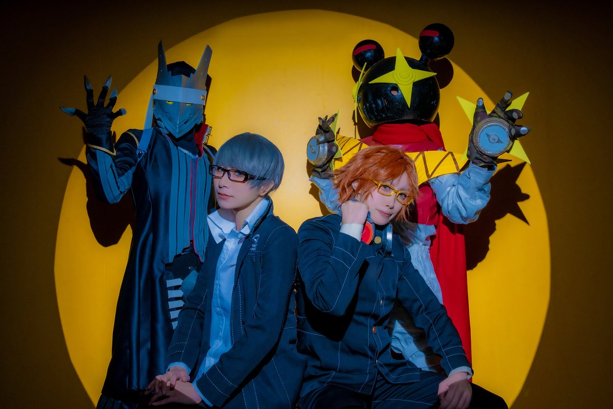 コスプレ ペルソナ4 P4主人公→怜夜さん イザナギ→ヘキラ 花村 陽介