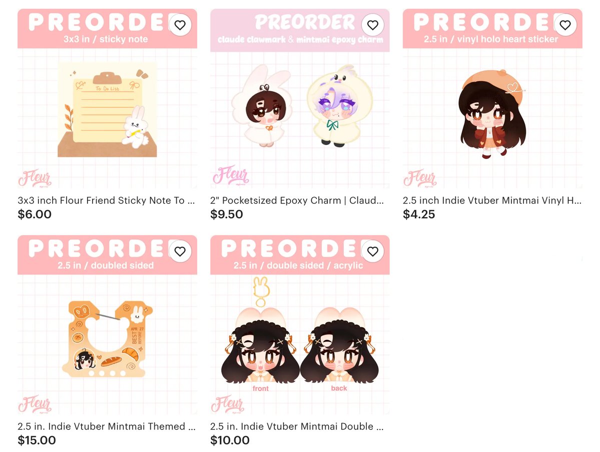 first sh0p update for this year is live yayy! 
byfleurclub.etsy.com