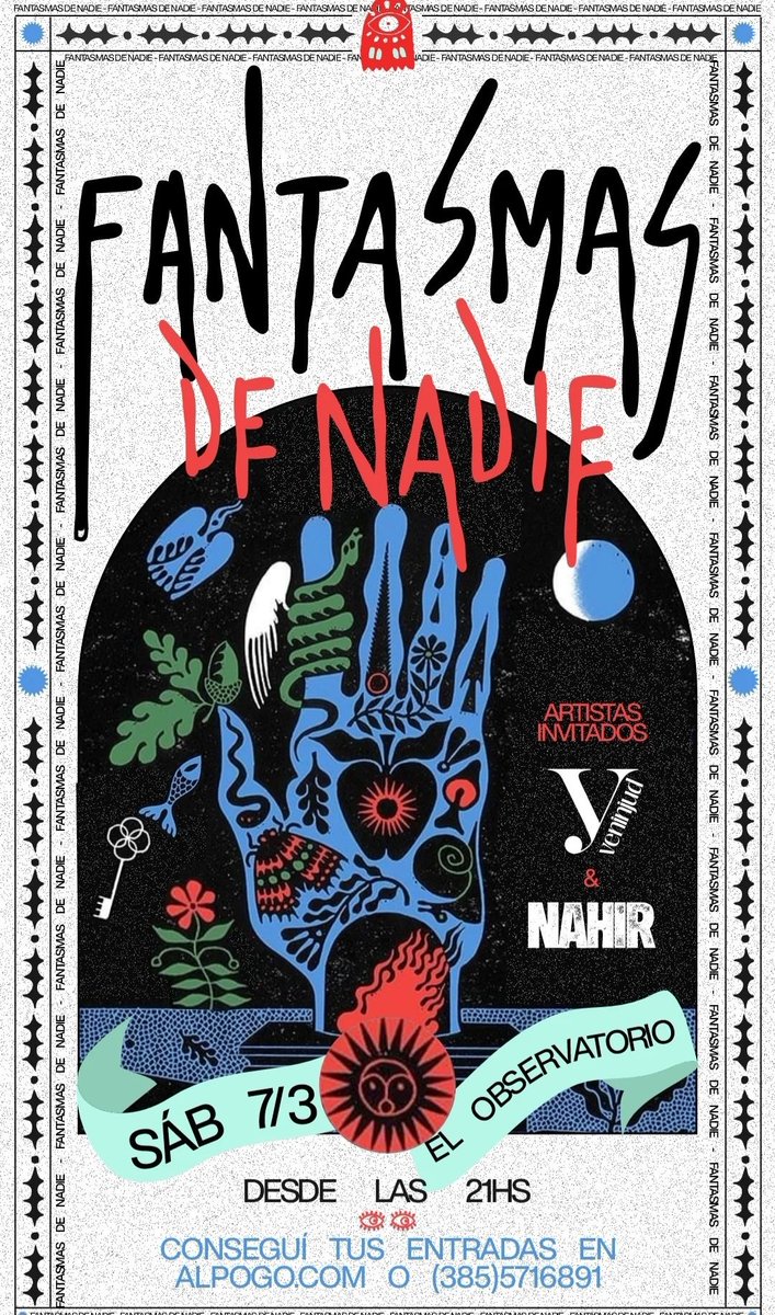 Sábado 7 de Marzo.

FANTASMAS DE NADIE + Artistas invitados. 
#Observatorio 
#SantiagoDelEstero 

sderock.com.ar