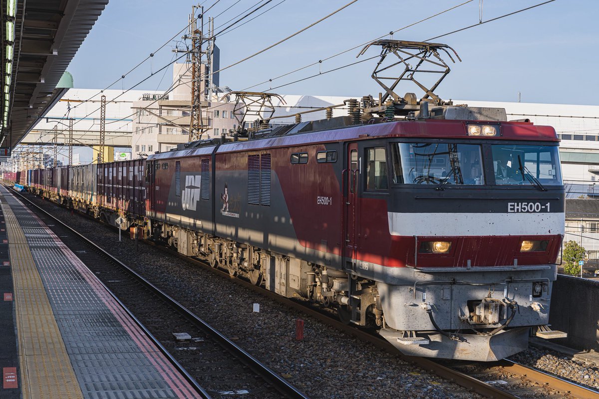 hoosbar's tweet photo. 本日の３０８１レ

３月１日に金太郎の１号機に会えるとは👍

ＥＨ５００－１号機
３０８１列車
２０２６／３／１

ISO200  50mm  -0.3ev 
f5.6  1/640s https://t.co/cya6tSIXuy