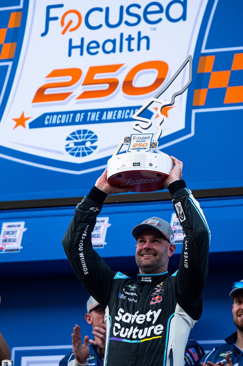 shanevg97's tweet image. Awesome day to finally get a win at COTA! The #9 @SafetyCultureHQ Chevy was great, stoked to be in a @JRMotorsports car again! 😀 Cup Race tomorrow, hopefully we have a good one!