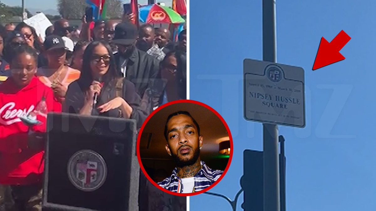 Lauren London's Emotional Tribute to Nipsey Hussle as LA Dedicates Intersection to Him tmz.me/G0kMQcw