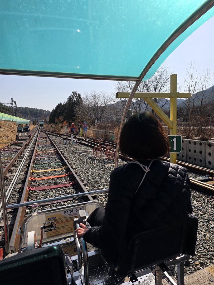 ena__122's tweet photo. 日本から親戚のおばさんが遊びに来て昨日始めて娘とおばさんと3人だけで전주まで遠出してきた!!1人で運転して往復５時間は初めてだったけど無事行ってこれた😊
レールバイクのって한옥마을歩いて一応やりたかったこと全部で来て良かった❣️ https://t.co/U99wgzrMQr