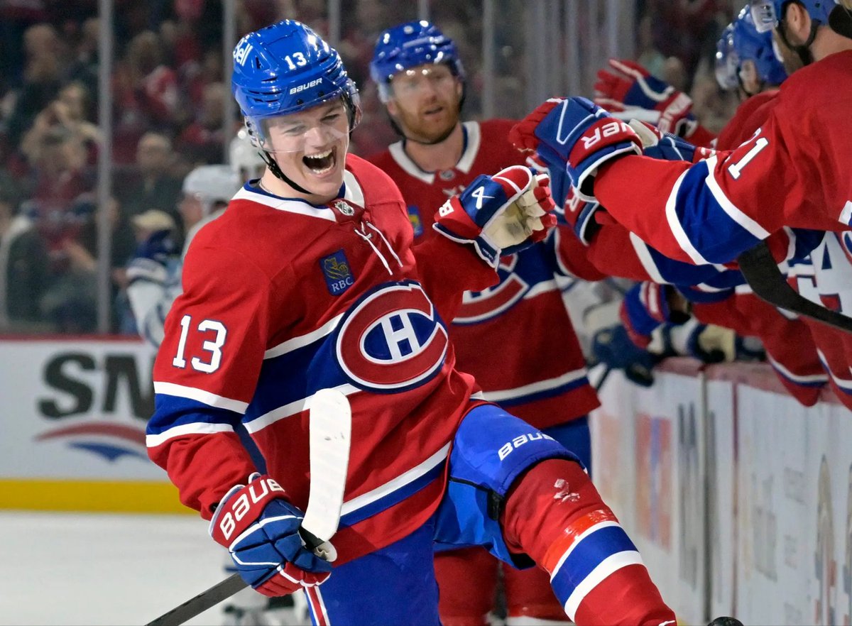 BleedBBR's tweet image. Caufield (35) regains the lead. Et le But 🏒🥅🚨 #BBBR #Canadiens #Montréal #NHL06 #GoHabsGo