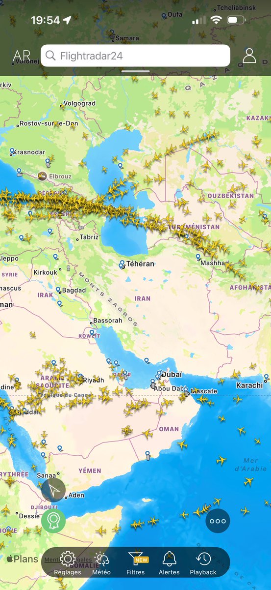 Trafic jam in the Sky