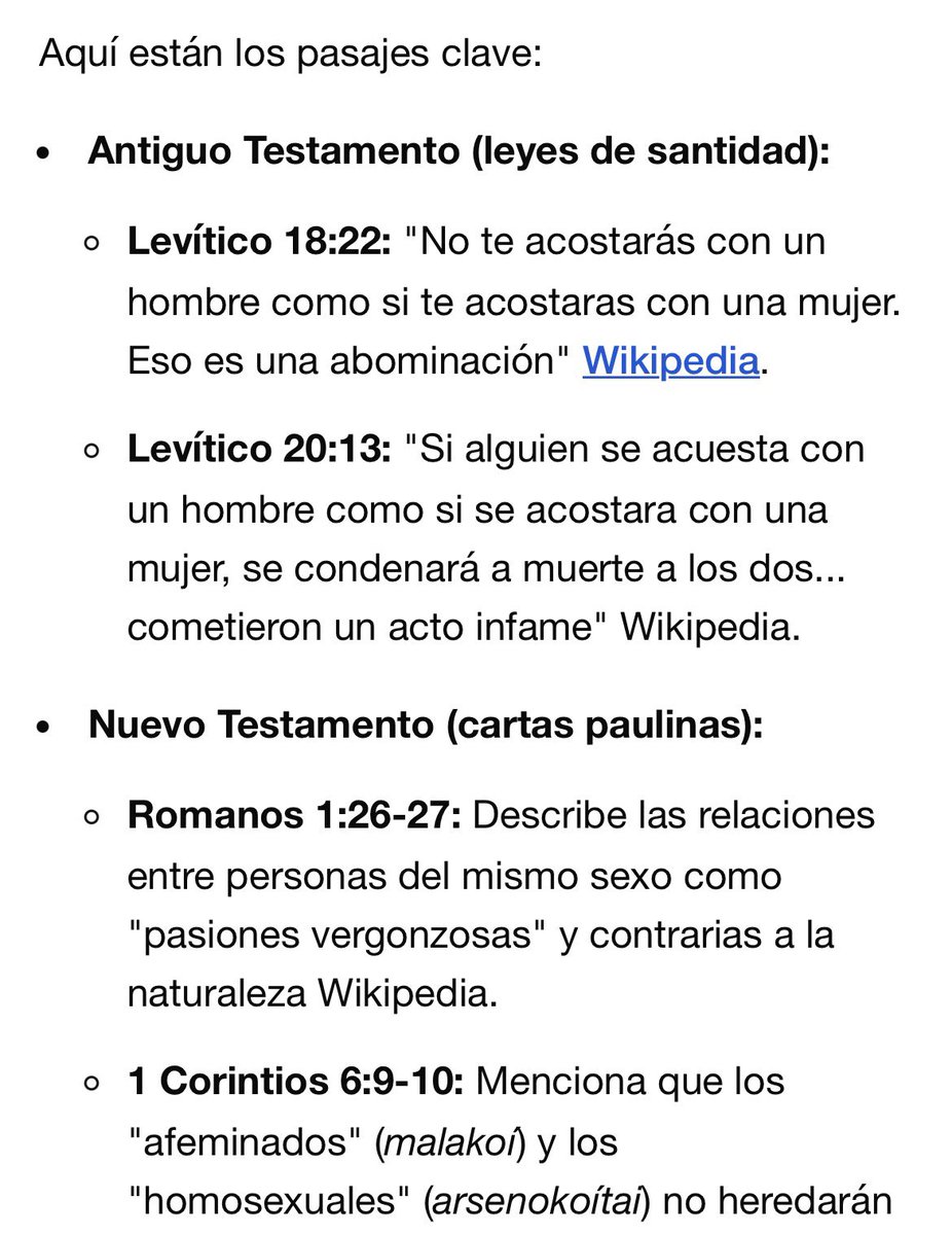 <a href="/Margaritarosadf/">Margarita Rosa</a> <a href="/SandraPCB2018/">Sandra</a> Aunque según la biblia -palabra de Dios- el homosexualismo es pecado y las relaciones sexuales entre el mismo género -hombre con hombre, mujer con mujer- están prohibidas 👇🏻