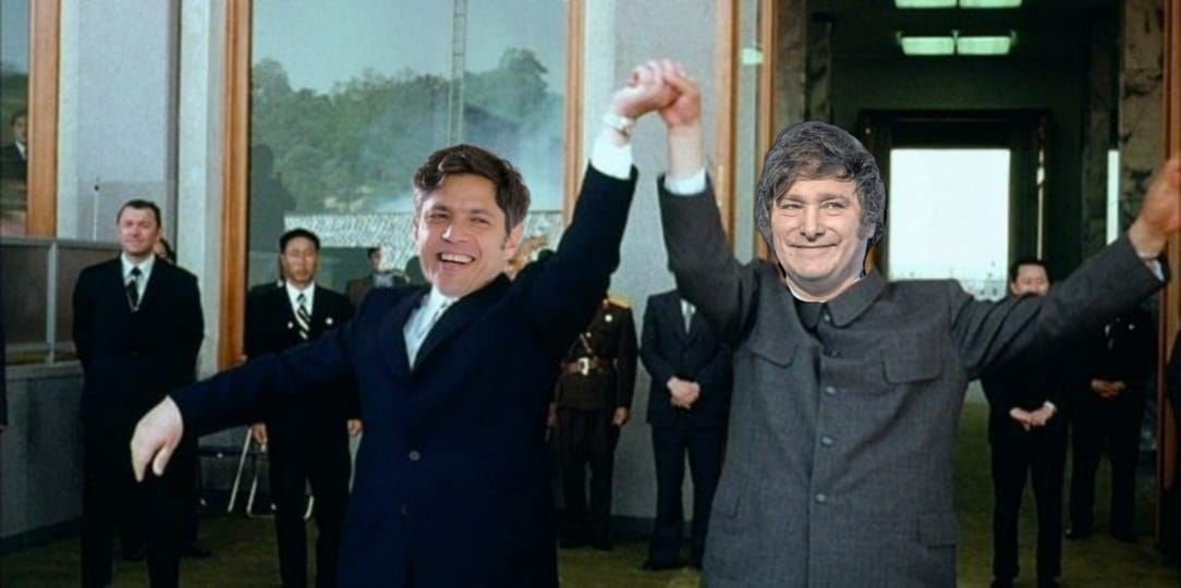 Cuando redujiste los salarios docentes provinciales en un 40,3% en 5 años y ya te podés abrazar con con tu principal rival político que recortó el gasto público equivalentemente a 6 puntos del PBI nacional.