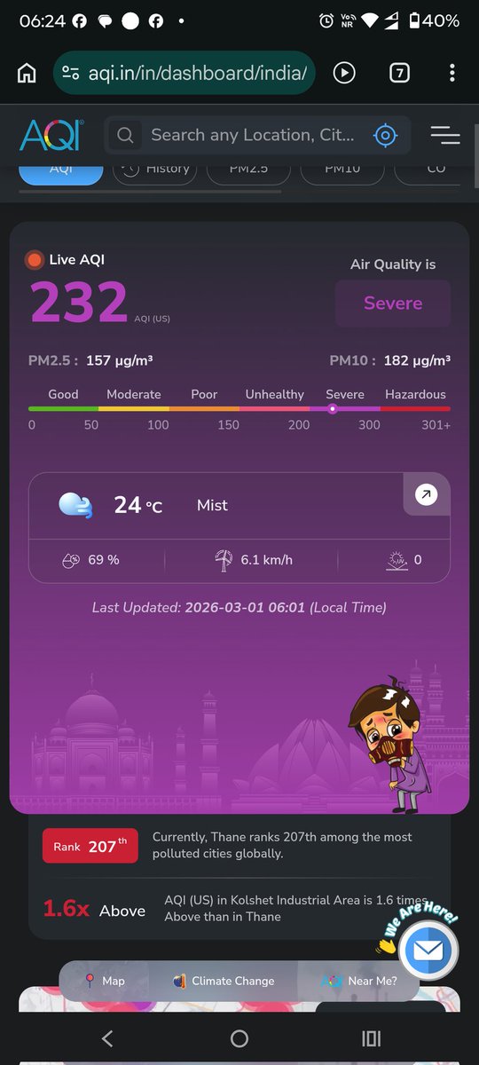 radnus1987's tweet photo. Day 9 of reporting Severe AQI in #Kolshet near @Lodha #Amara
-No halt on construction
-No action against polluting vehicles
-No dust control and clean up
@Pankajamunde @TMCaTweetAway @CMOMaharashtra @PMOIndia https://t.co/ZUtZiGYXfB