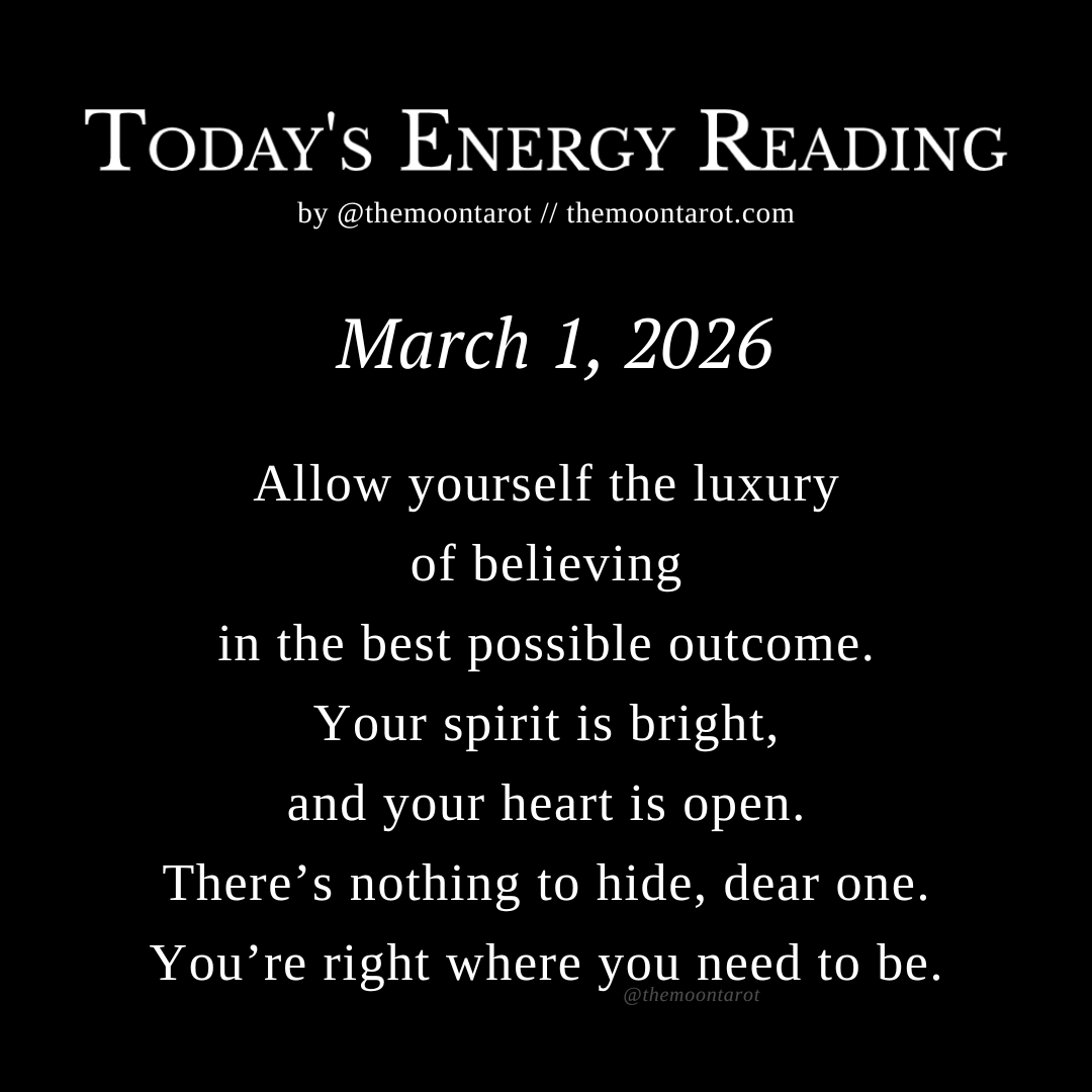 themoontarot_'s tweet photo. Today’s Energy Reading: March 1, 2026 https://t.co/SaCsviV91S