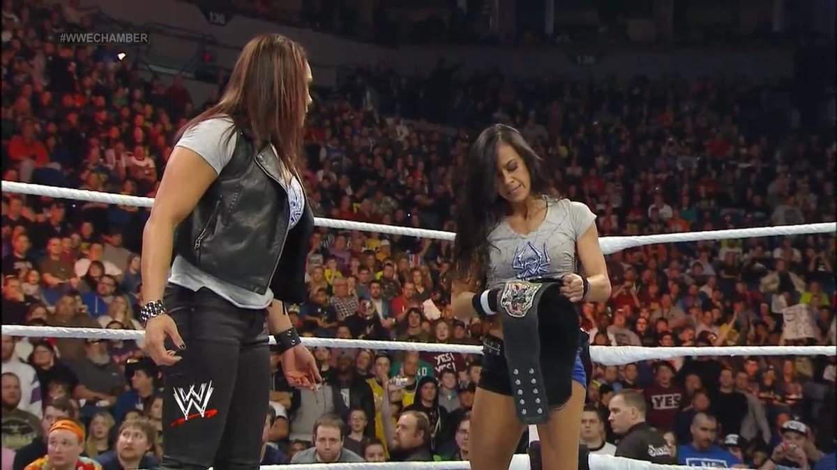 TravisJonesWWE's tweet photo. Lady @TheAJMendez - The #WorldWrestlingEntertainment #DivasChampion after retaining her @WWE #DivasTitle against @ArianeAndrew at the 2014 #WWEChamber which was insane, #TeamAJ. #RT if u agree #WeLoveAJ #IconicAJ #AJFansForEver

.@TaminaSnuka. https://t.co/Ir5wNg2g1Q