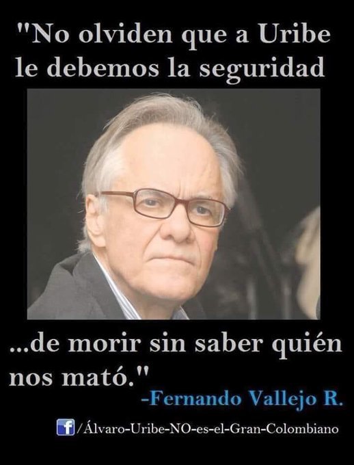 XPost1A's tweet photo. El Maestro Fernando Vallejo con toda la boca llena de razón. https://t.co/5SwP39xSVq
