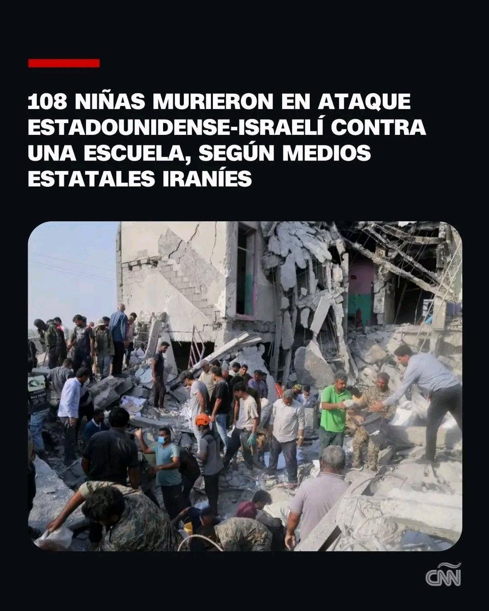 Ni siquiera los grandes medios de propaganda de EEUU pueden ocultar lo que han hecho: 108 niñas 🇮🇷

REPORTA CNN