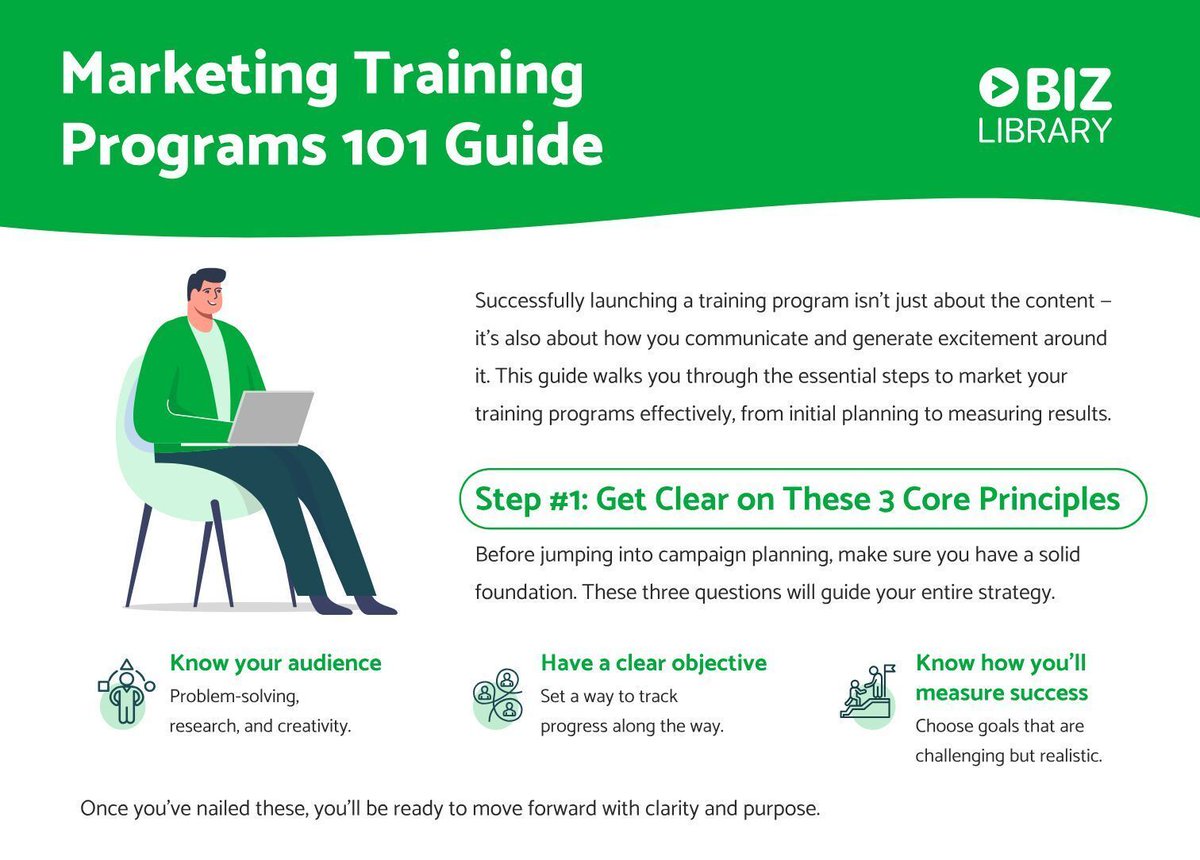 trainmagnetwork's tweet image. How effective is training if employees don’t know it exists?

Download “Marketing Training Programs 101 Guide” by @BizLibrary. A practical infographic for HR &amp;amp; L&amp;amp;D to boost participation &amp;amp; impact.

👉trainingmagnetwork.com/lessons/147696…  #LearningAndDevelopment #EmployeeEngagement  #HR