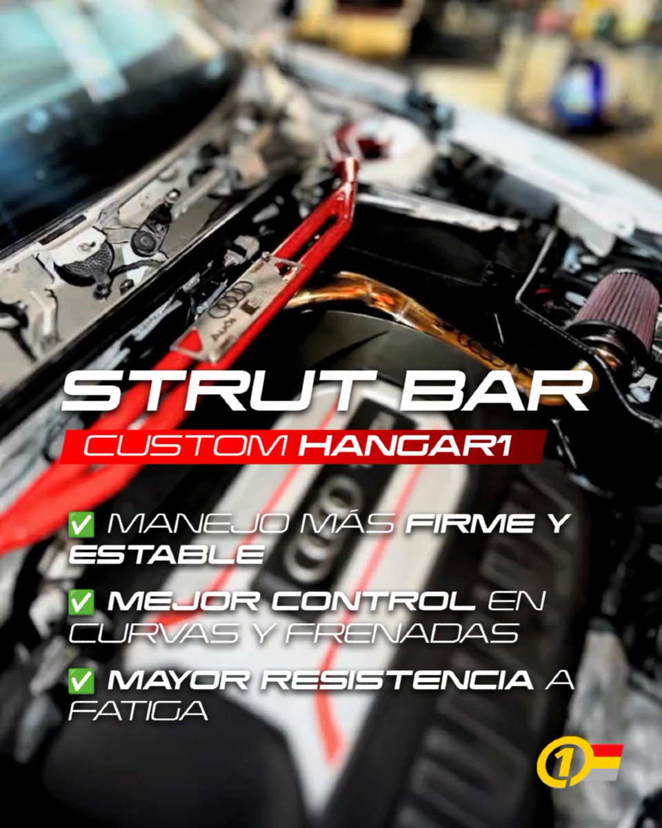 _Hangar1's tweet image. La strut bar refuerza la parte frontal del chasis, reduce la flexión en curvas y mejora la estabilidad en maniobras exigentes. El resultado se siente claro: dirección más firme, mejor apoyo y mayor confianza al manejar.

#speedcenter #strutbar #modificaciones