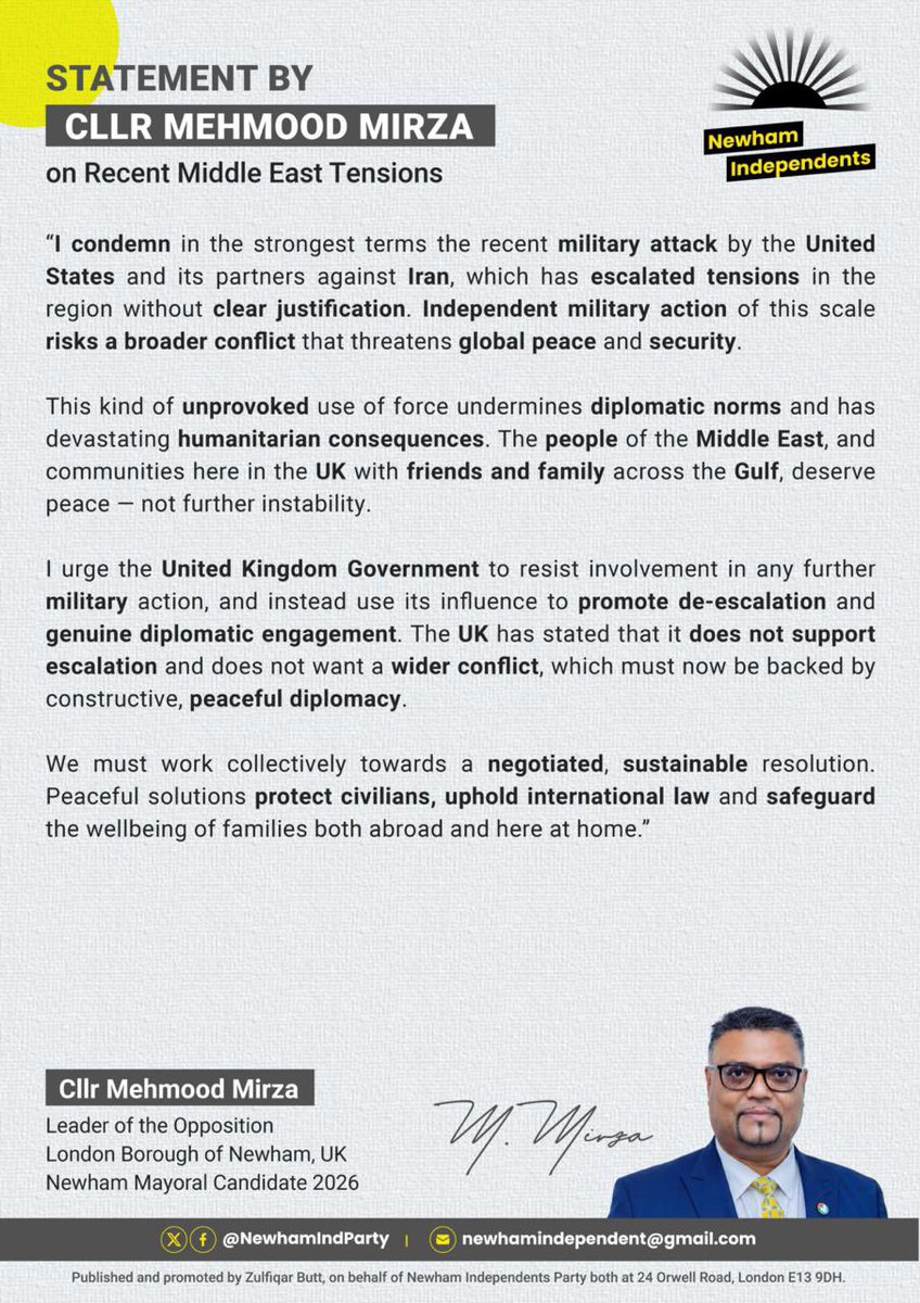 Newham Independents 💛 tweet media