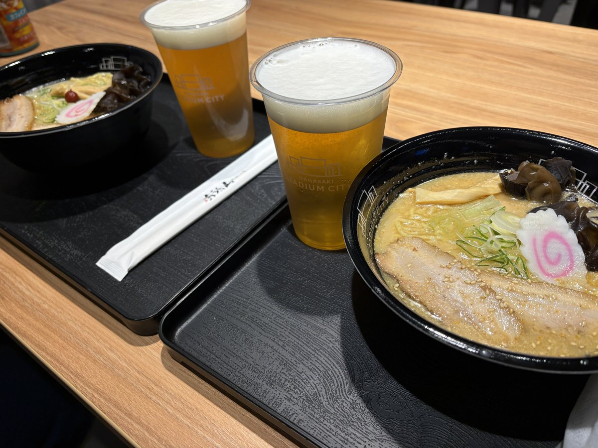 寒かったから試合後のラーメンは身に沁みた😋