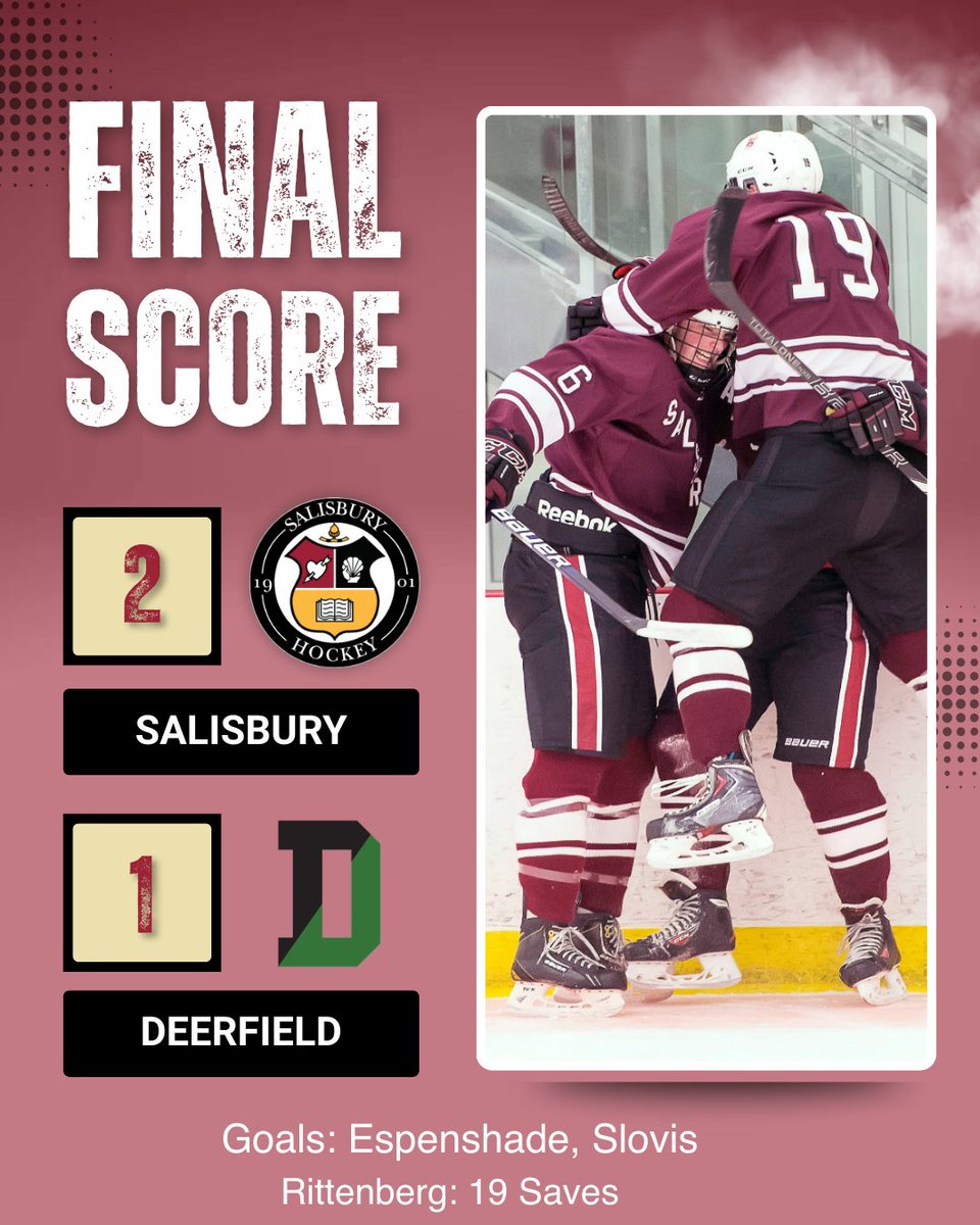 sarumhockey's tweet photo. KNIGHTS WIN! Salisbury wraps up the Regular Season and heads into the playoffs with a 23-4-2 overall record. #goknights @SarumAthletics https://t.co/SNjhSBkmMd