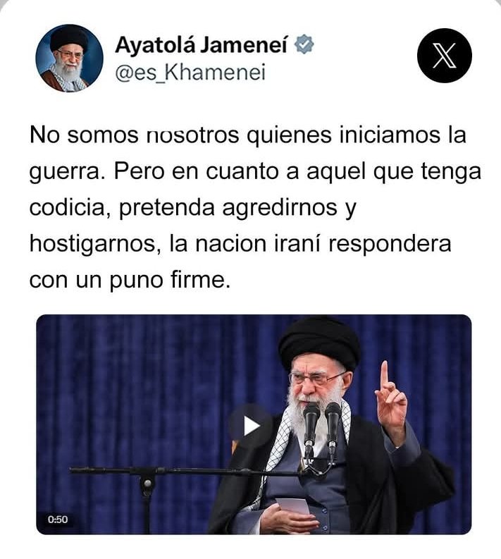 MarceloNegret15's tweet photo. La guerra mediática también se instaura. Todos los medios alineados al imperio le dan por muerto @es_Khamenei al parecer la realidad es otra. Ahora entendemos la invasión a #Venezuela la derecha fascista internacional ¡no pasará!! https://t.co/G1542oqZwc