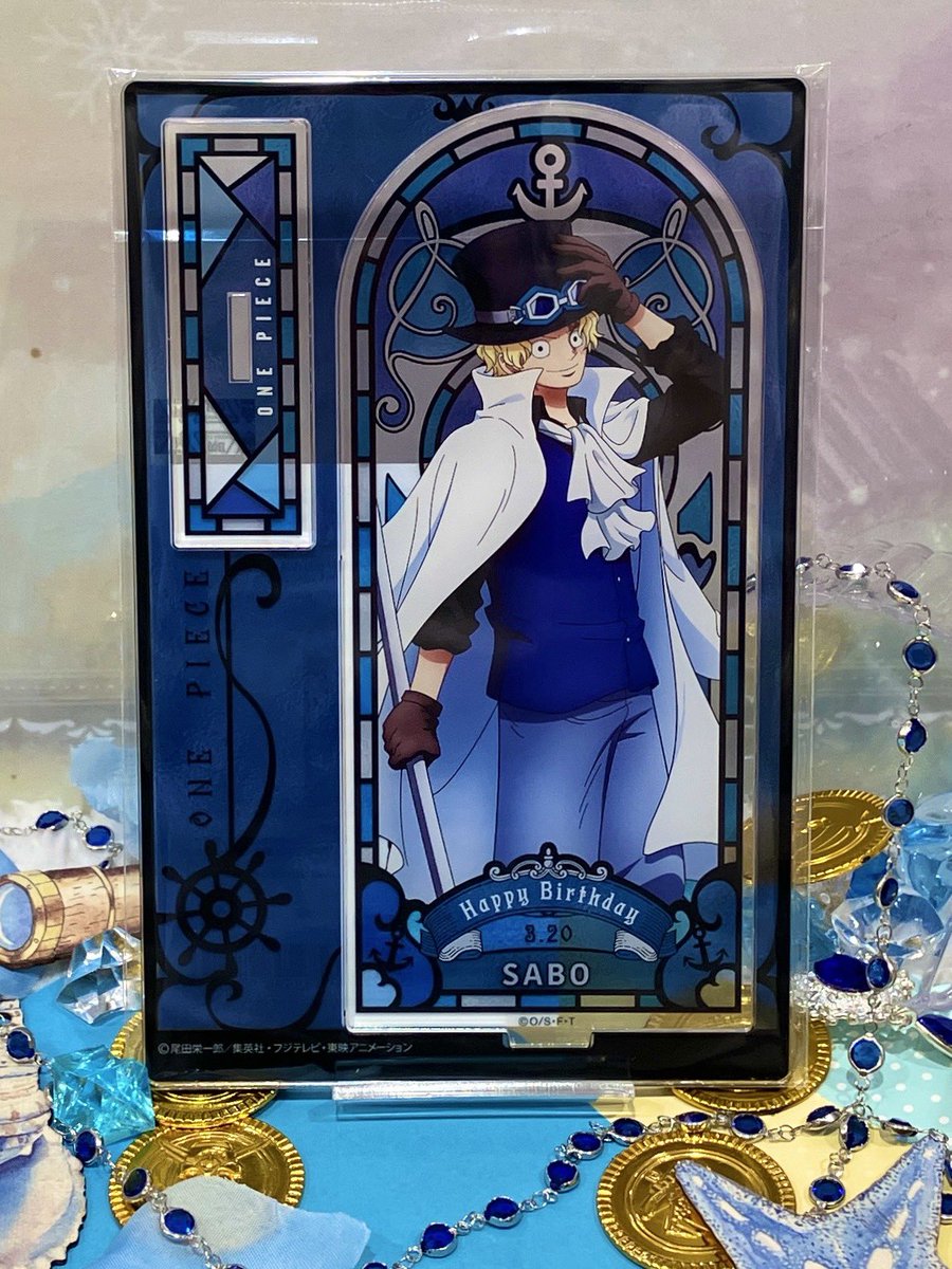 新商品】麦わらストア限定 ワンピース HBDステンドグラス風アクリル