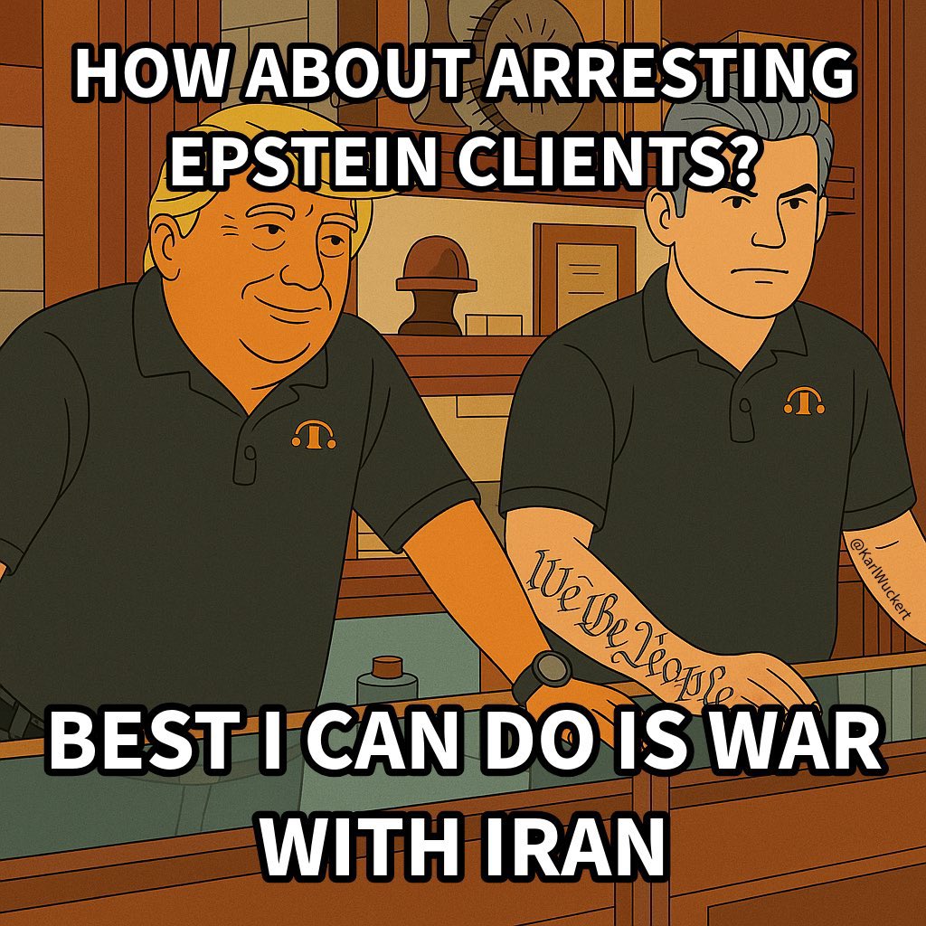 ExtraBobNAFO's tweet photo. @DeptofWar EPic Fury
EPstein Files

Coincidence? I think not https://t.co/5UUu084tMd