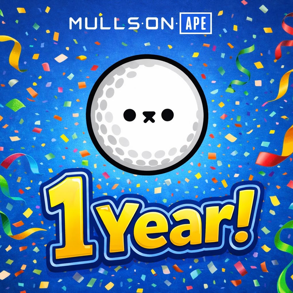 RisBrian's tweet photo. @st_mecha @DanYellsNFTs_ @BoredApeYC If you don’t have a @Mulls_On_Ape yet… Today is the 1 year anniversary of Mint… 

A project I started with my kid,
Combining two activities we love: Golf and Art… #LFGolf!
Everyone Deserves a Mulligan! https://t.co/CIYmeqZxp1