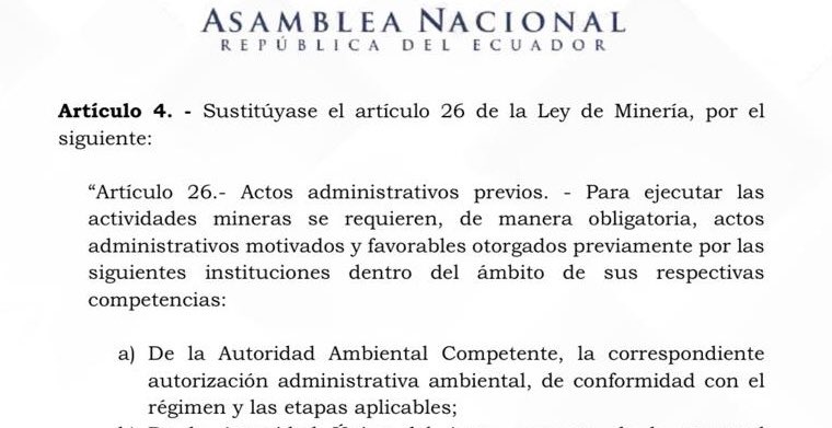 #LeyMinera☠️ 🚨Atención entérate!

Aquí está como quitan la licencia ambiental, mecanismos técnico de protección, no de generar más burocracia, sino más control por el bienestar de todos y de toda la naturaleza 

➡️El derogado art 26, dice con meridiana claridad que para