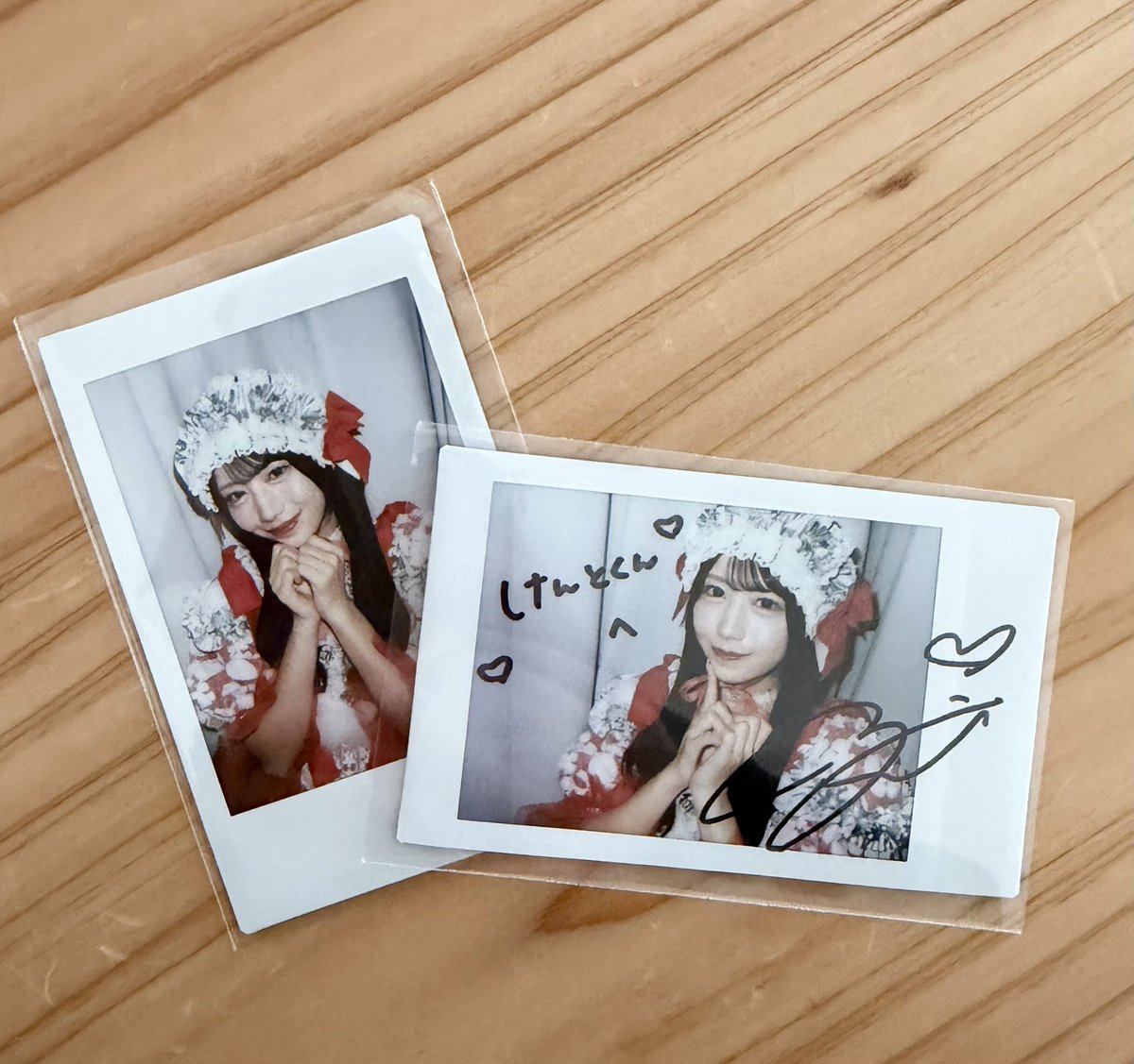 クリスマス衣装きたよ〜😊 オン特初横チェキ！！ 白石ありがとう