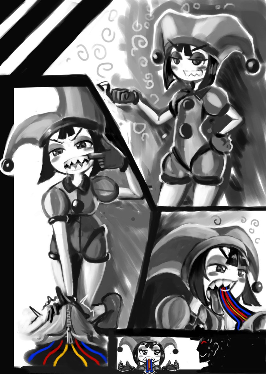 uramashit's tweet photo. evil pomni and friend oc lmao https://t.co/umM0prVw73